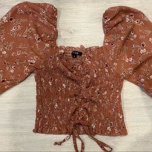 Puff Long Sleeve Crop top